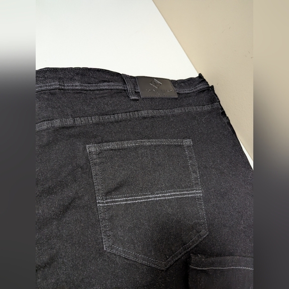 Point Zero GOLD Jeans W 56L 30 New with partial tags Black Denim - Picture 11 of 14